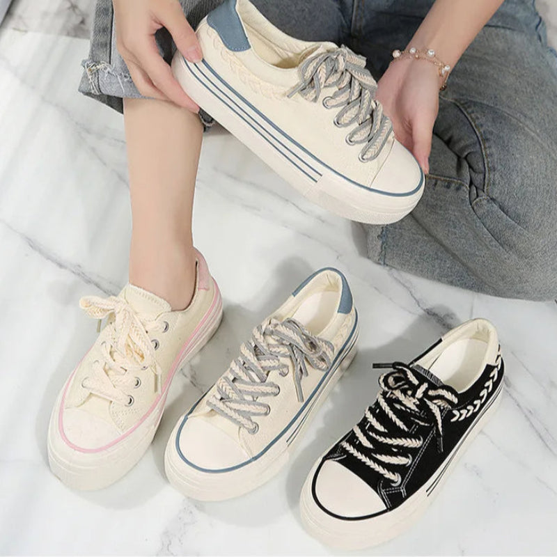 Serenity - Scarpe da ginnastica con plateau eleganti e alla moda con un design raffinato per un look unico