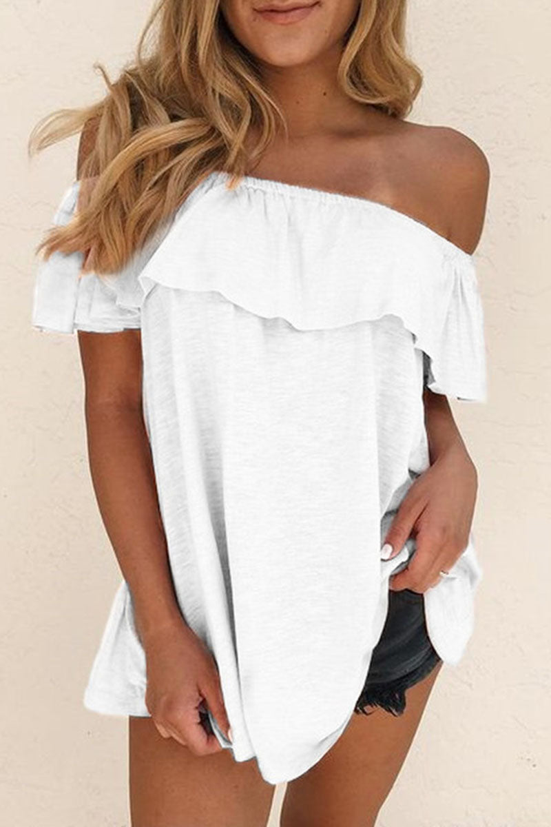 Elegante blusa da donna con scollatura a punta e polsini a punta voluminosi e di tendenza, ideale per occasioni casual ed eleganti