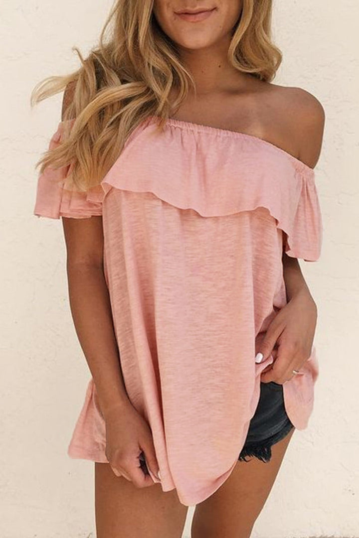 Elegante blusa da donna con scollatura a punta e polsini a punta voluminosi e di tendenza, ideale per occasioni casual ed eleganti