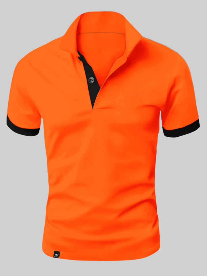 Elegante T-shirt Slim Fit da uomo con abbottonatura classica - perfetta per ogni occasione