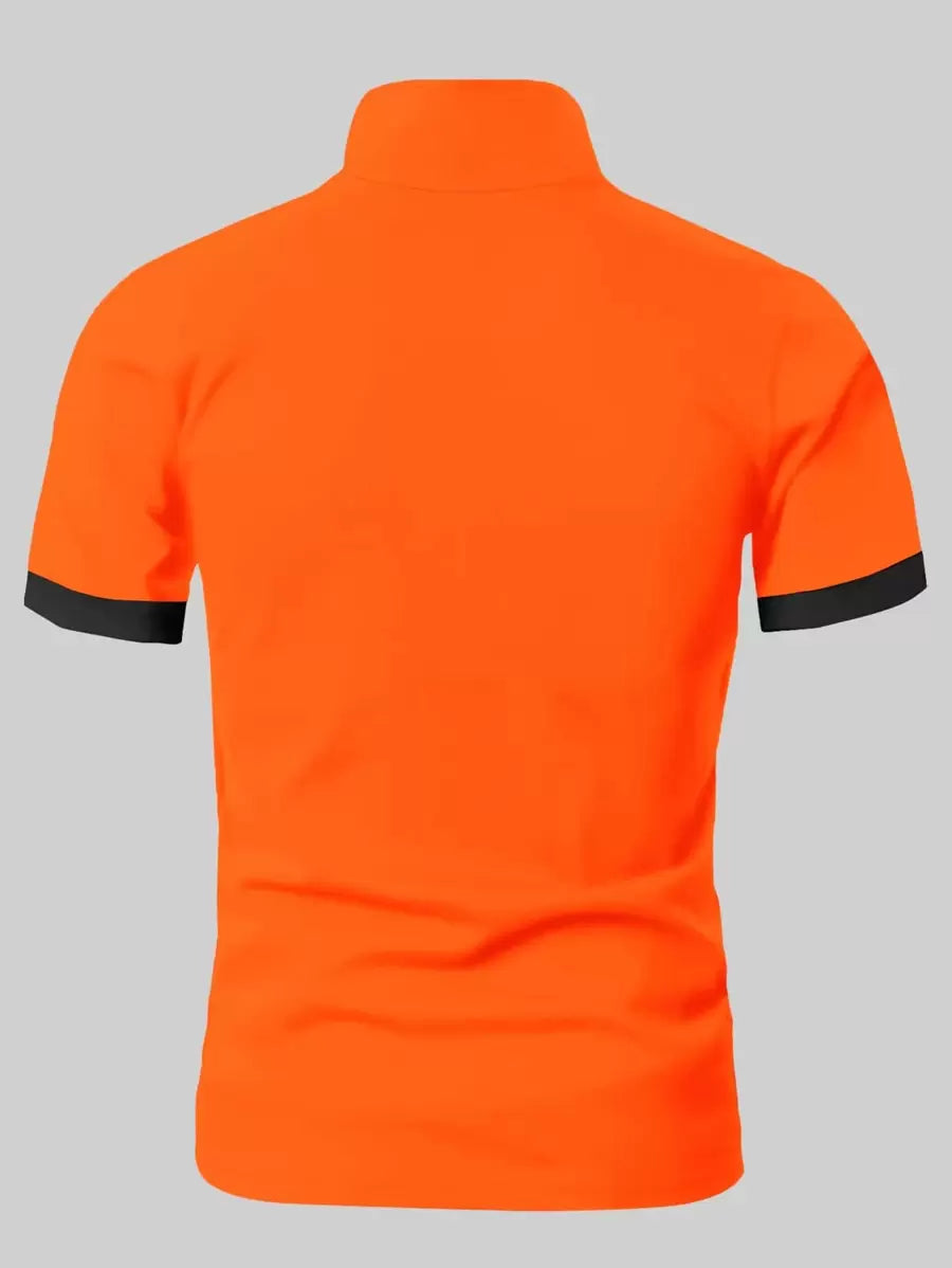 Elegante T-shirt Slim Fit da uomo con abbottonatura classica - perfetta per ogni occasione