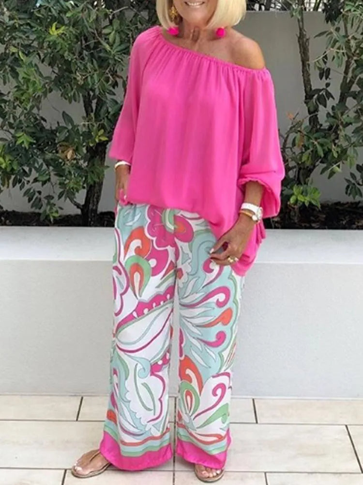 Angelique - Elegante set a due pezzi con spalle scoperte per un look unico e alla moda