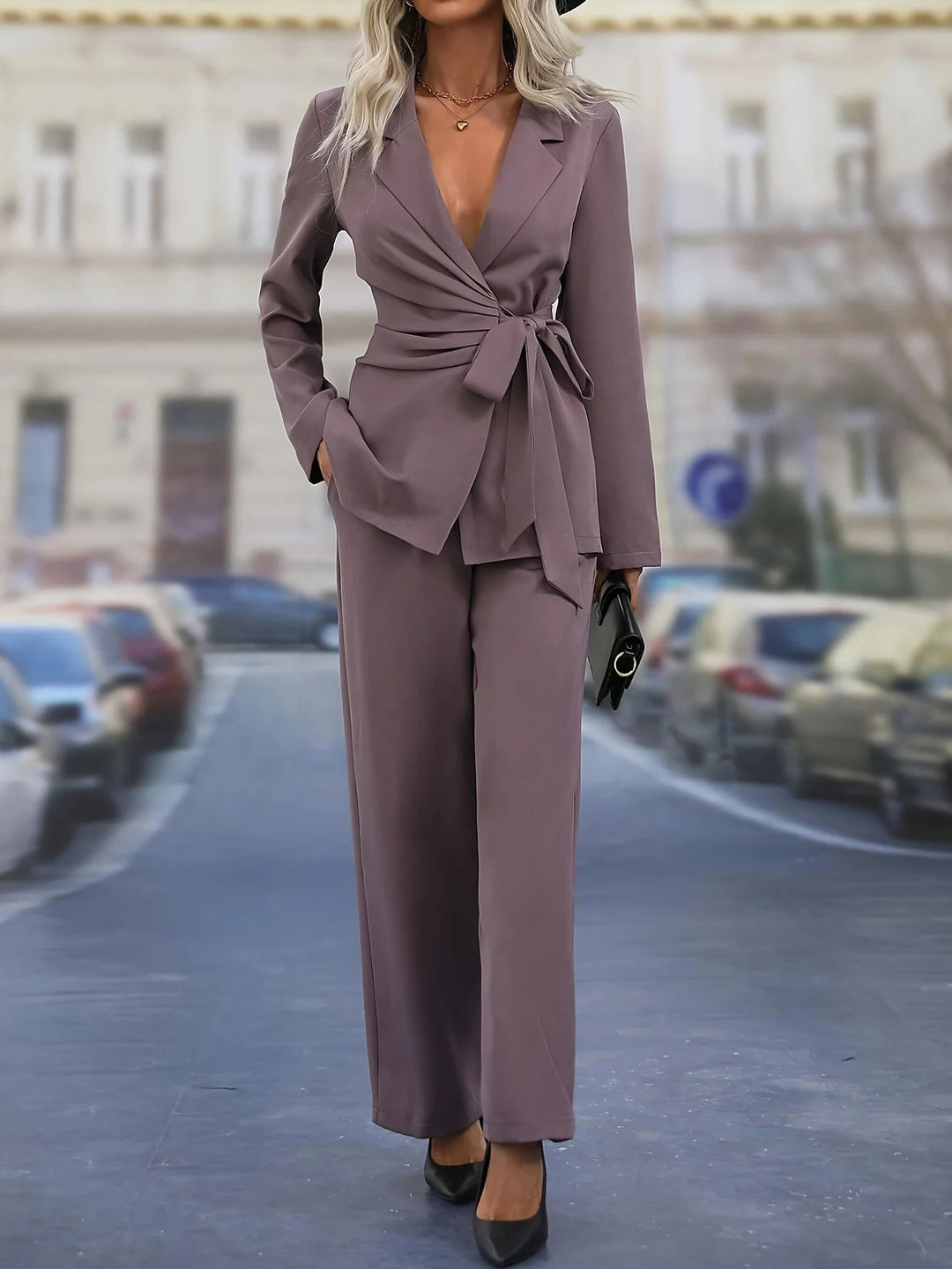 Serel - Confortevole set da notte da donna con top e pantaloni - Perfetto per la notte e il tempo libero