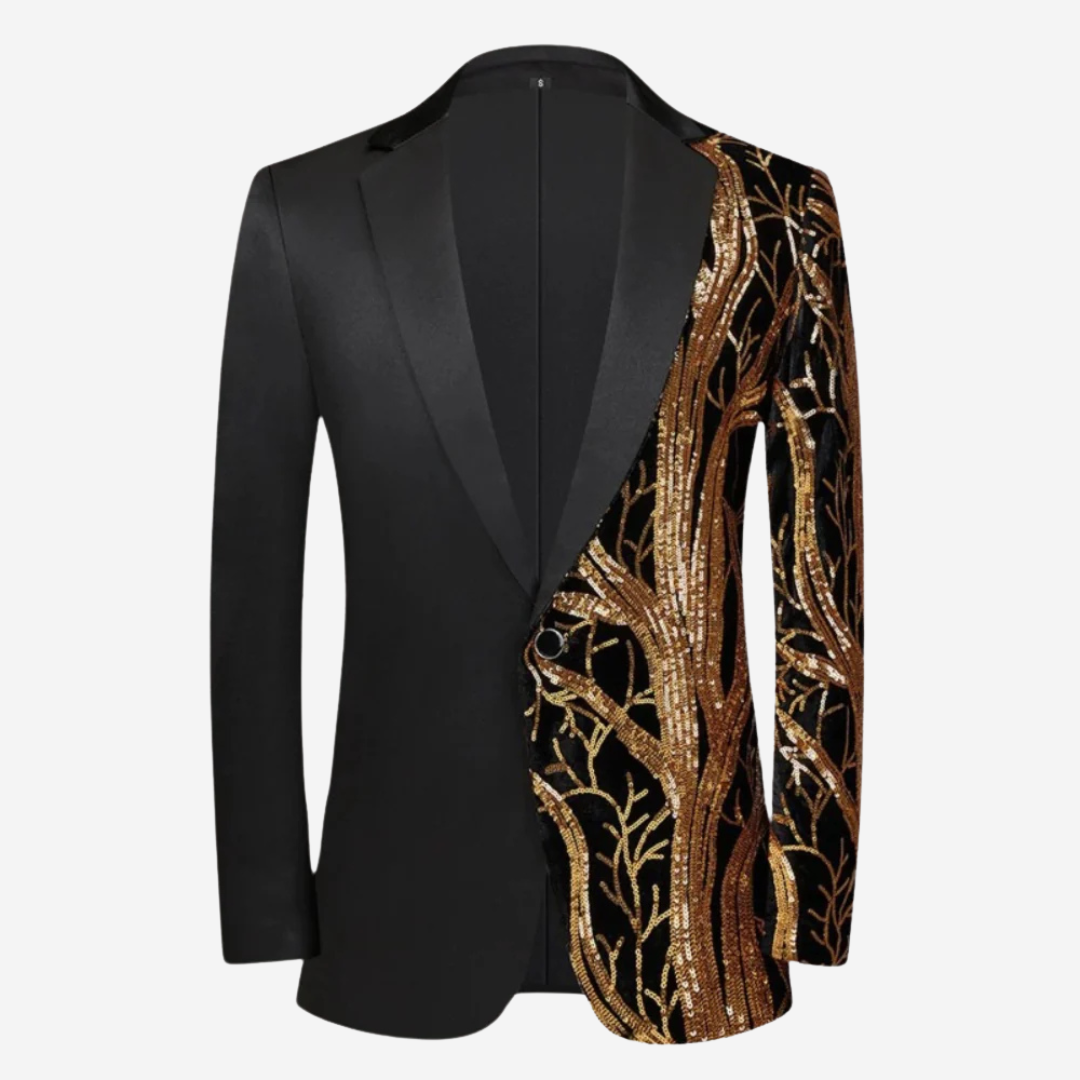 Nicholas - Giacca da uomo elegante e lussuosa con paillettes di grande effetto