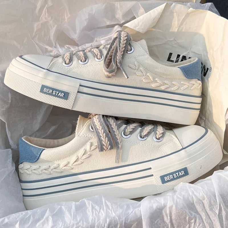 Serenity - Scarpe da ginnastica con plateau eleganti e alla moda con un design raffinato per un look unico