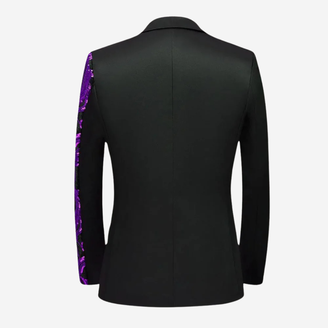 Nicholas - Giacca da uomo elegante e lussuosa con paillettes di grande effetto