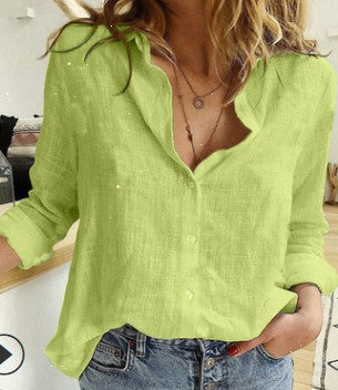 Lize - Camicetta di lino da donna elegante e confortevole per un look raffinato