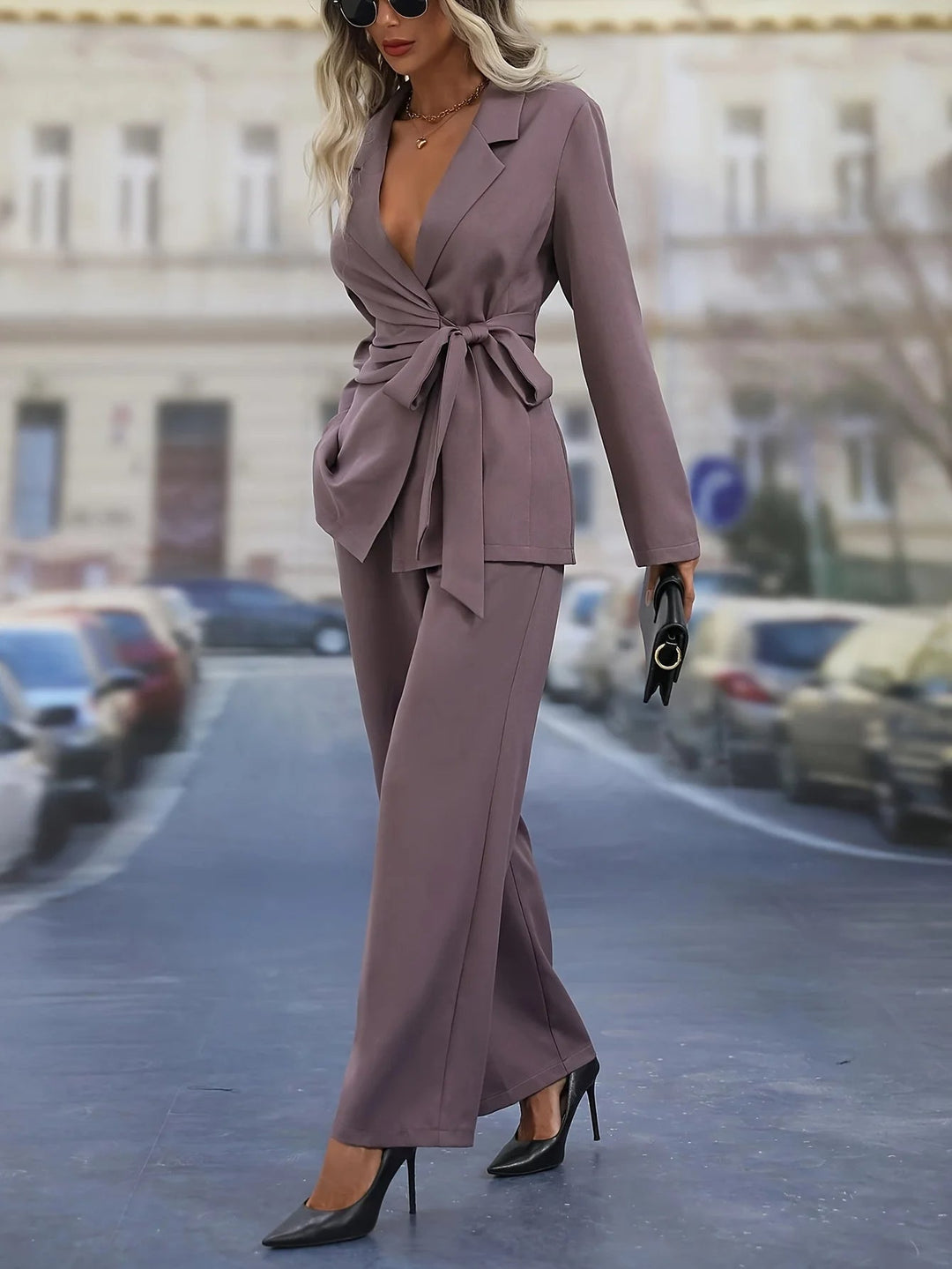 Serel - Confortevole set da notte da donna con top e pantaloni - Perfetto per la notte e il tempo libero