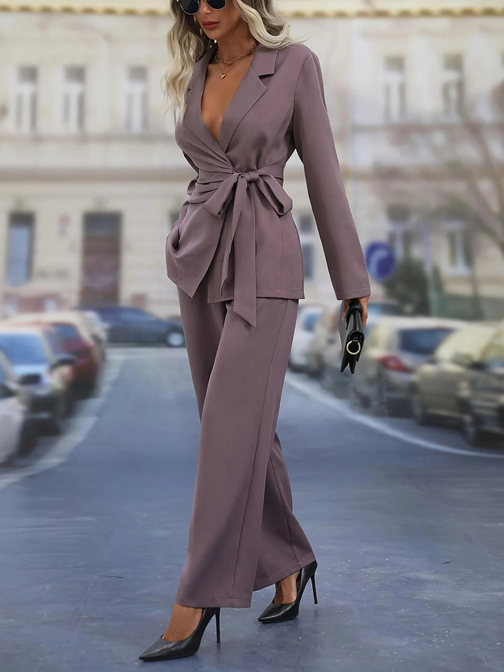 Serel - Confortevole set da notte da donna con top e pantaloni - Perfetto per la notte e il tempo libero