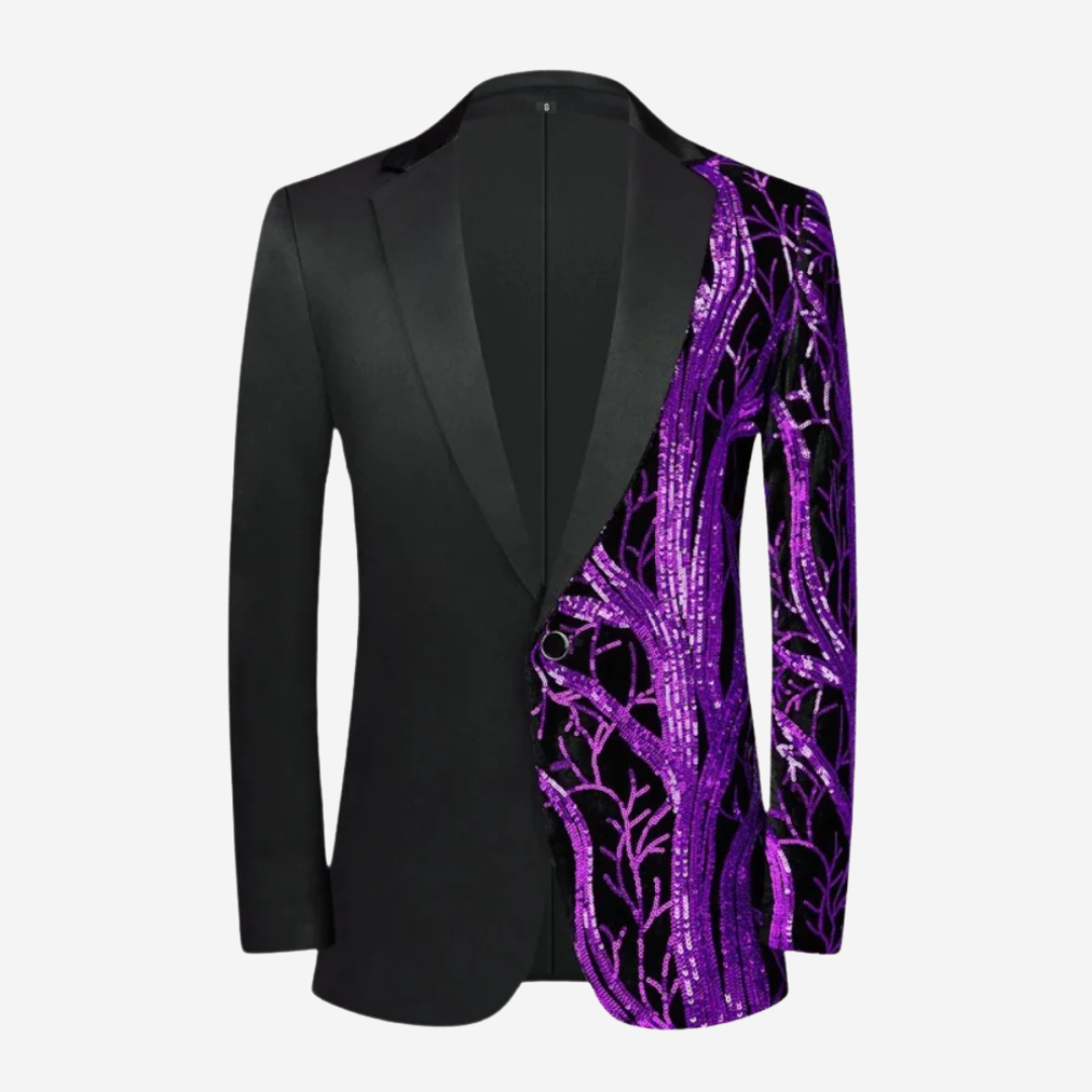 Nicholas - Giacca da uomo elegante e lussuosa con paillettes di grande effetto