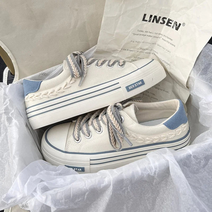 Serenity - Scarpe da ginnastica con plateau eleganti e alla moda con un design raffinato per un look unico