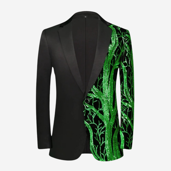 Nicholas - Giacca da uomo elegante e lussuosa con paillettes di grande effetto