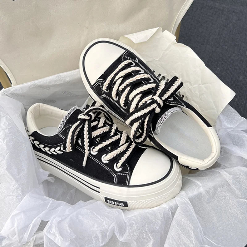 Serenity - Scarpe da ginnastica con plateau eleganti e alla moda con un design raffinato per un look unico