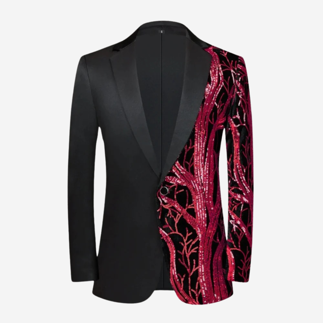 Nicholas - Giacca da uomo elegante e lussuosa con paillettes di grande effetto