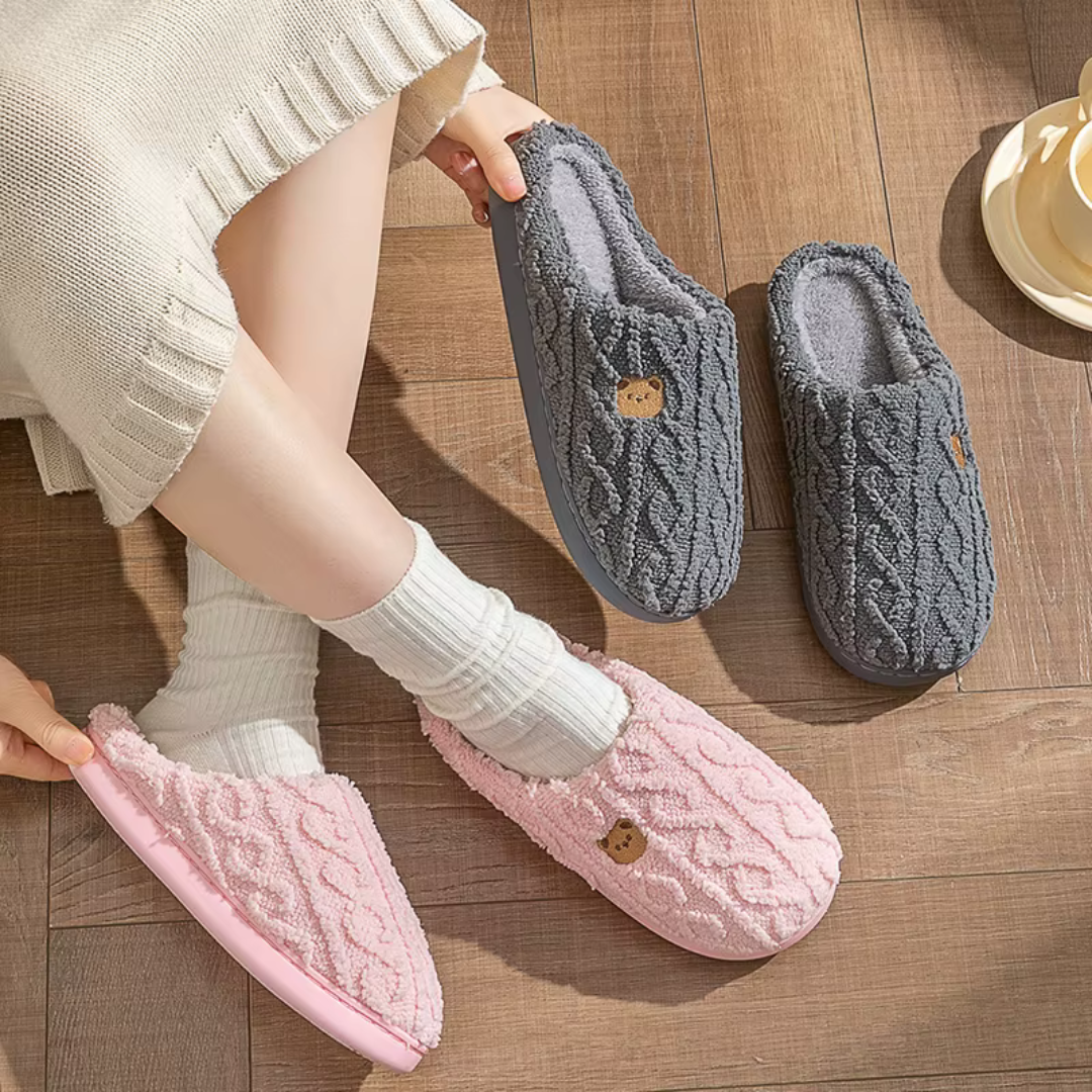 Nomi - pantofole di lusso in peluche da donna per il comfort e l'intimità