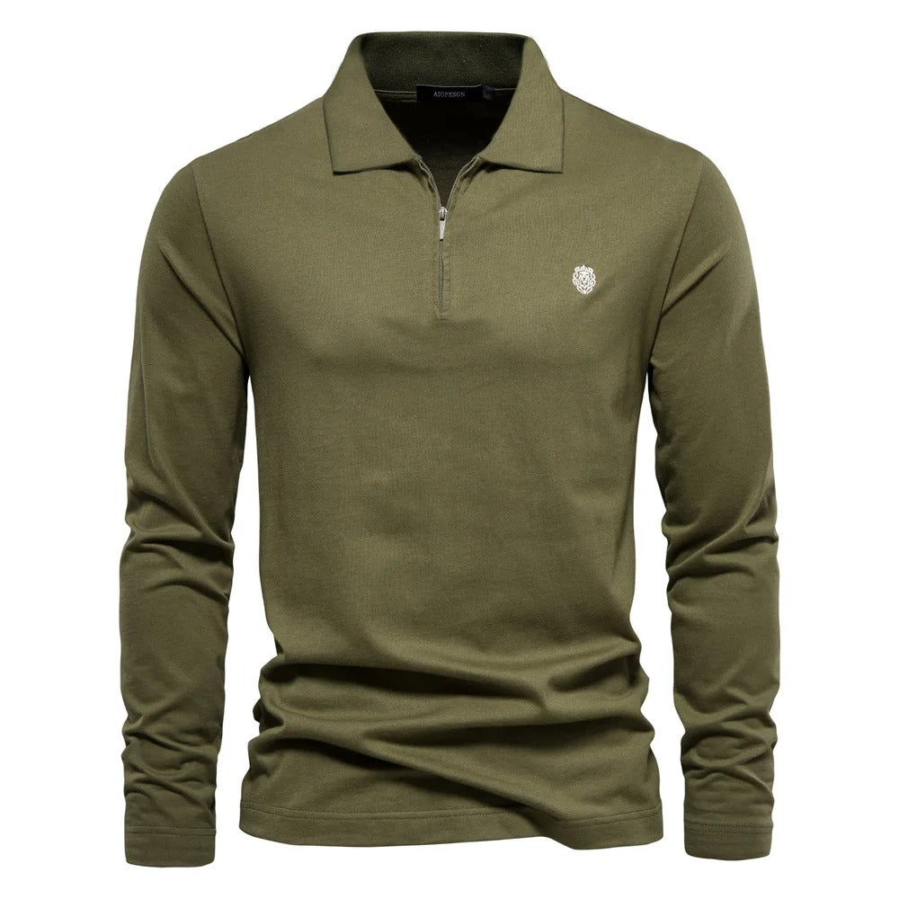 Polo a manica lunga da uomo - Stile classico e comfort eccezionale per tutti i giorni