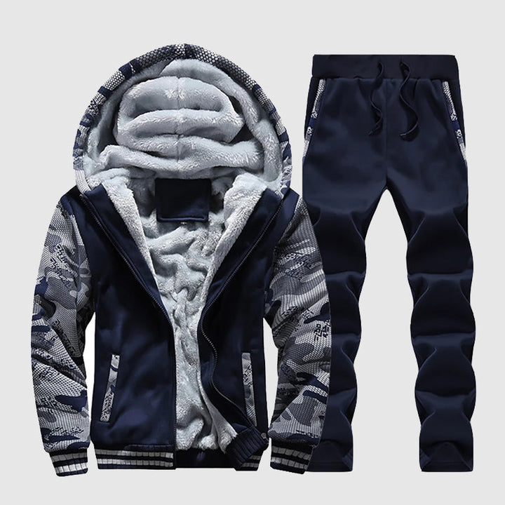 Set da uomo: elegante gilet in poliestere e comodi pantaloni