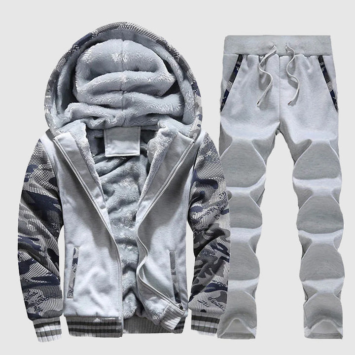 Set da uomo: elegante gilet in poliestere e comodi pantaloni