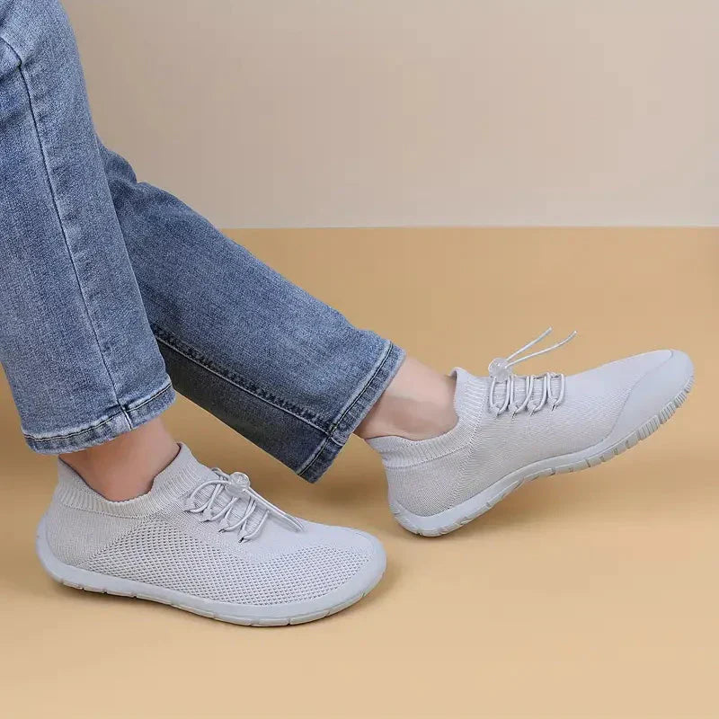 Scarpe da ginnastica slip-on da donna con rete traspirante e allacciatura elastica - calzature comode e leggere