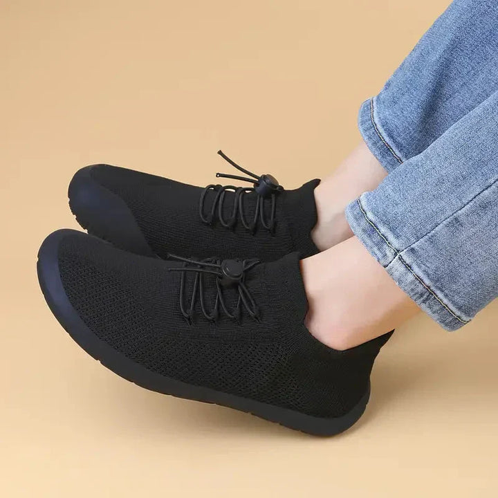 Scarpe da ginnastica slip-on da donna con rete traspirante e allacciatura elastica - calzature comode e leggere