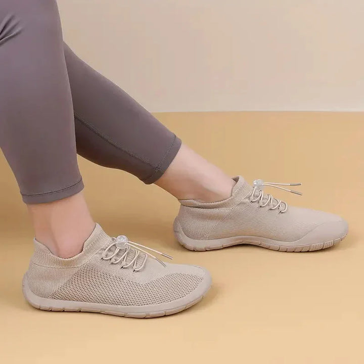 Scarpe da ginnastica slip-on da donna con rete traspirante e allacciatura elastica - calzature comode e leggere