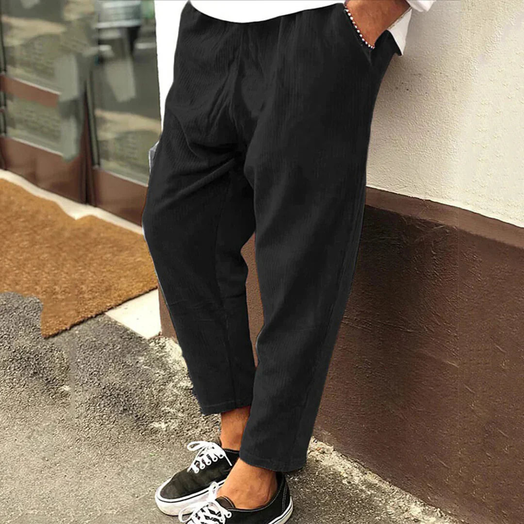 Clyde - Eleganti pantaloni in velluto a coste vintage per un look elegante e di tendenza