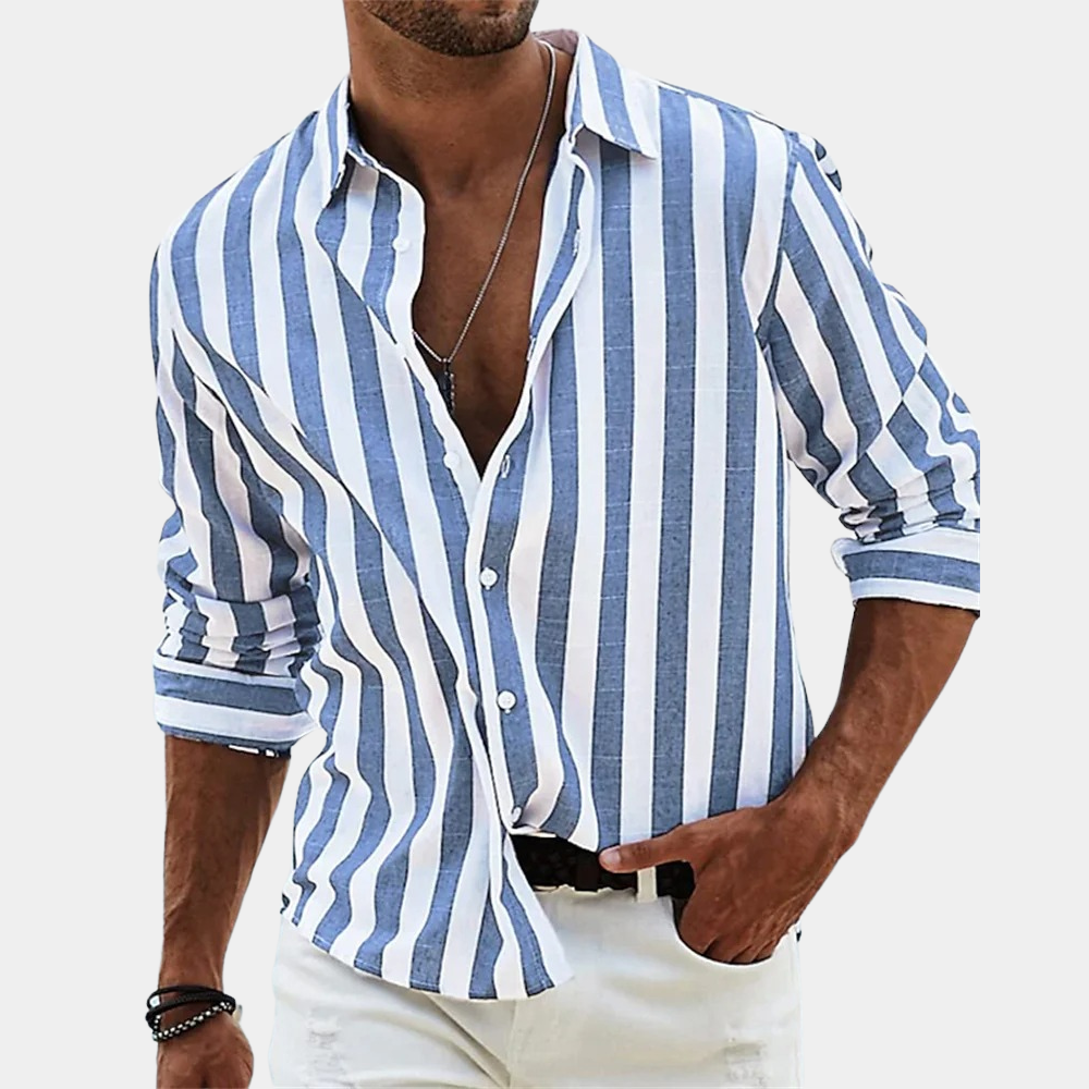 Elegante camicia da uomo a righe della collezione Nico