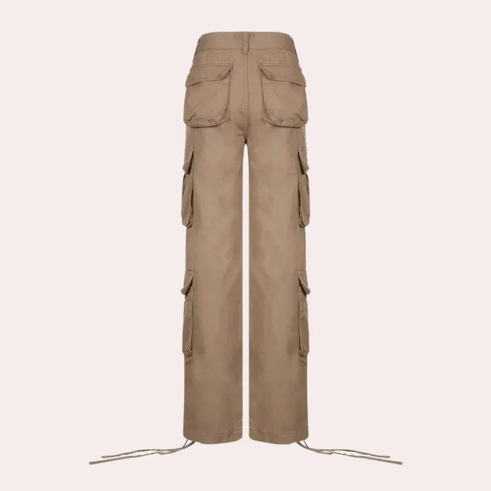 Saga - pantaloni cargo da donna eleganti e funzionali per donne alla moda
