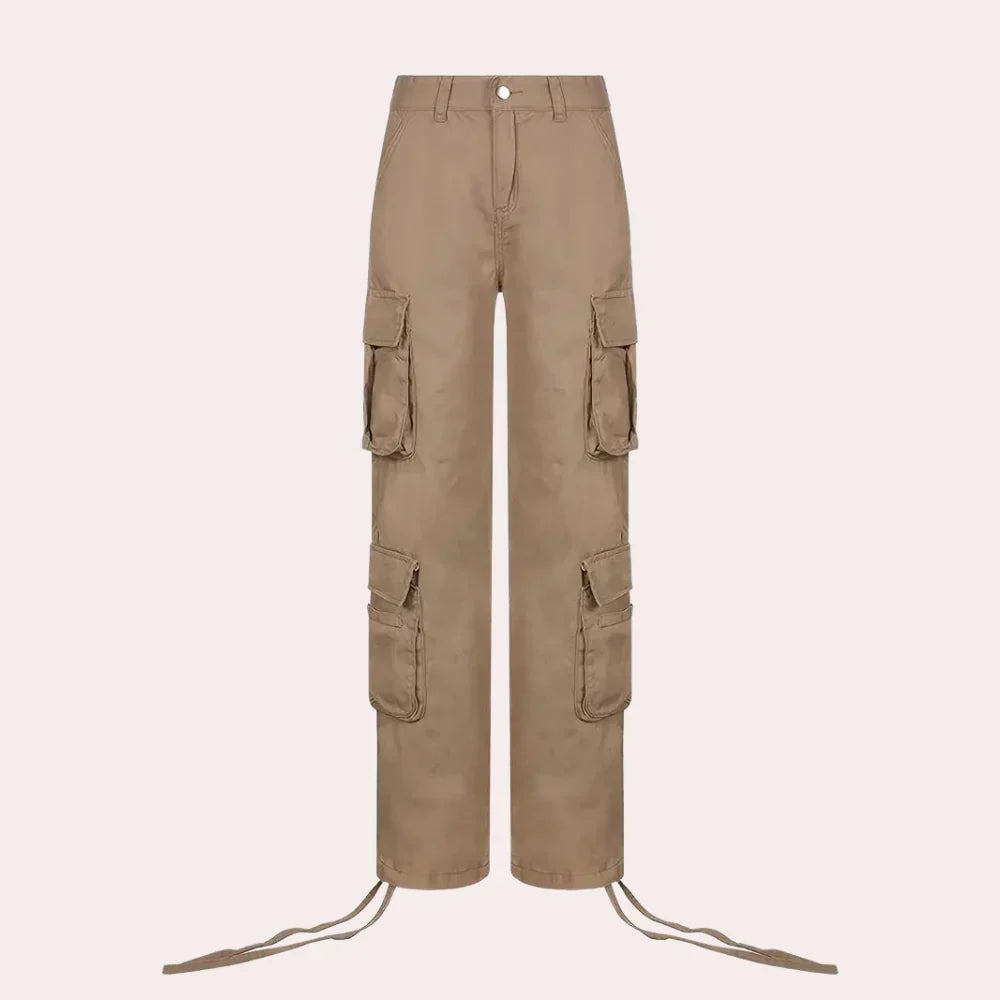 Saga - pantaloni cargo da donna eleganti e funzionali per donne alla moda
