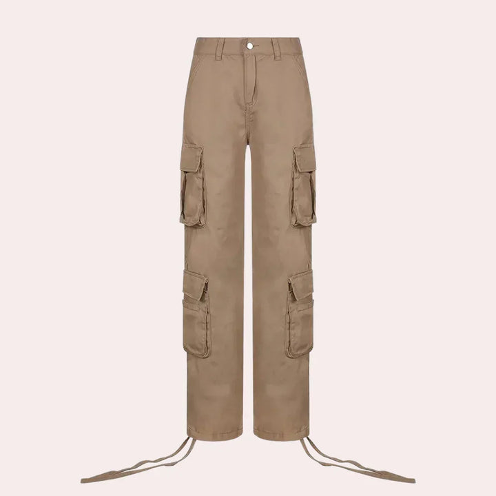 Saga - pantaloni cargo da donna eleganti e funzionali per donne alla moda