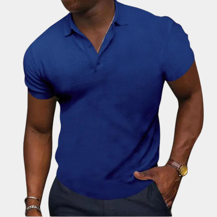 Polo da uomo a maniche corte: una scelta elegante e confortevole per le uscite di stile di tutti i giorni