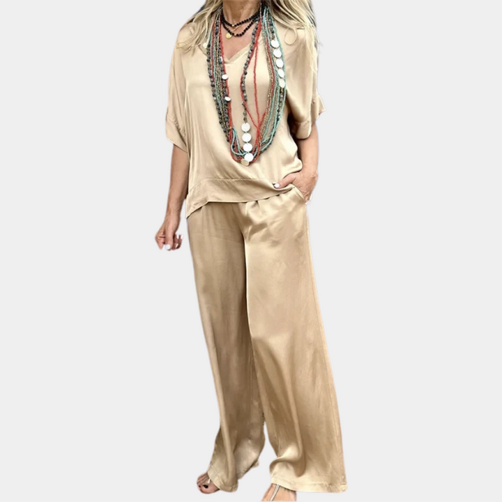 Elegante set da donna a due pezzi, perfetto per le occasioni speciali