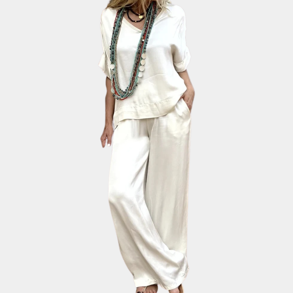 Elegante set da donna a due pezzi, perfetto per le occasioni speciali