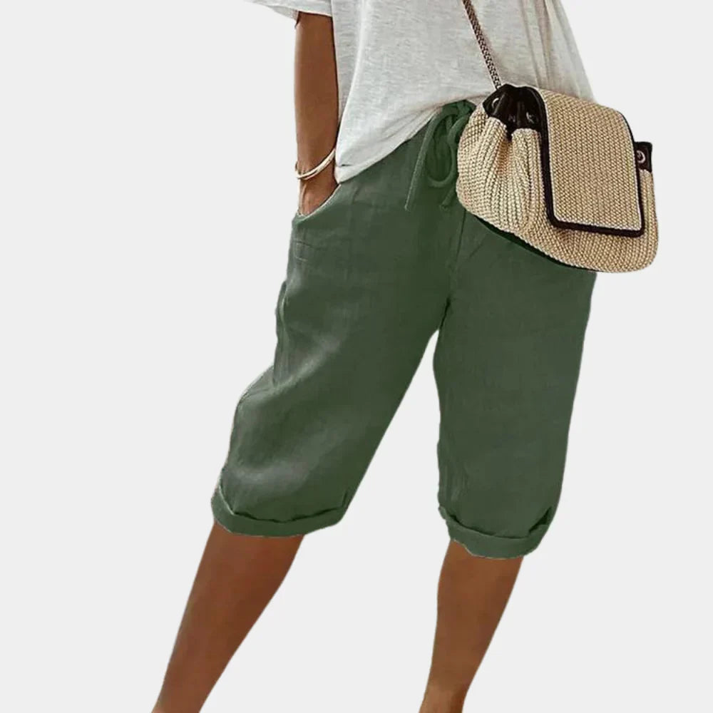 Pantaloncini in lino per donna - Eleganza e benessere assicurati