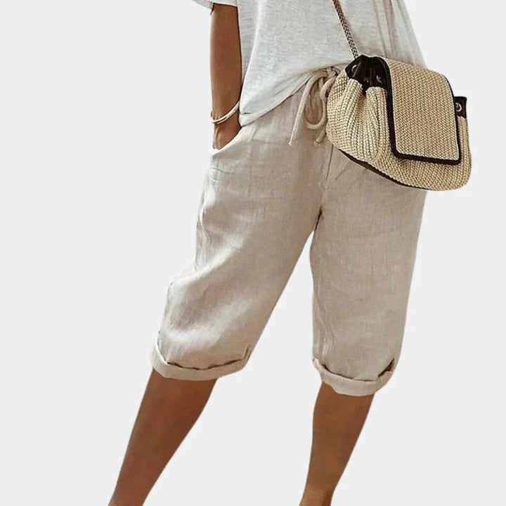 Pantaloncini in lino per donna - Eleganza e benessere assicurati