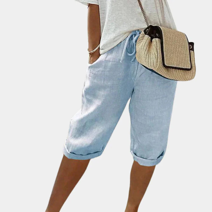 Pantaloncini in lino per donna - Eleganza e benessere assicurati