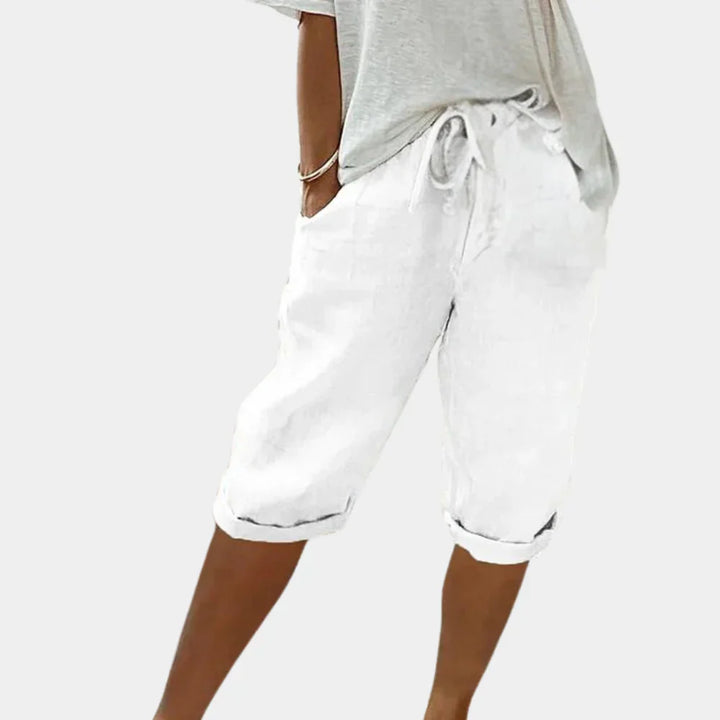 Pantaloncini in lino per donna - Eleganza e benessere assicurati