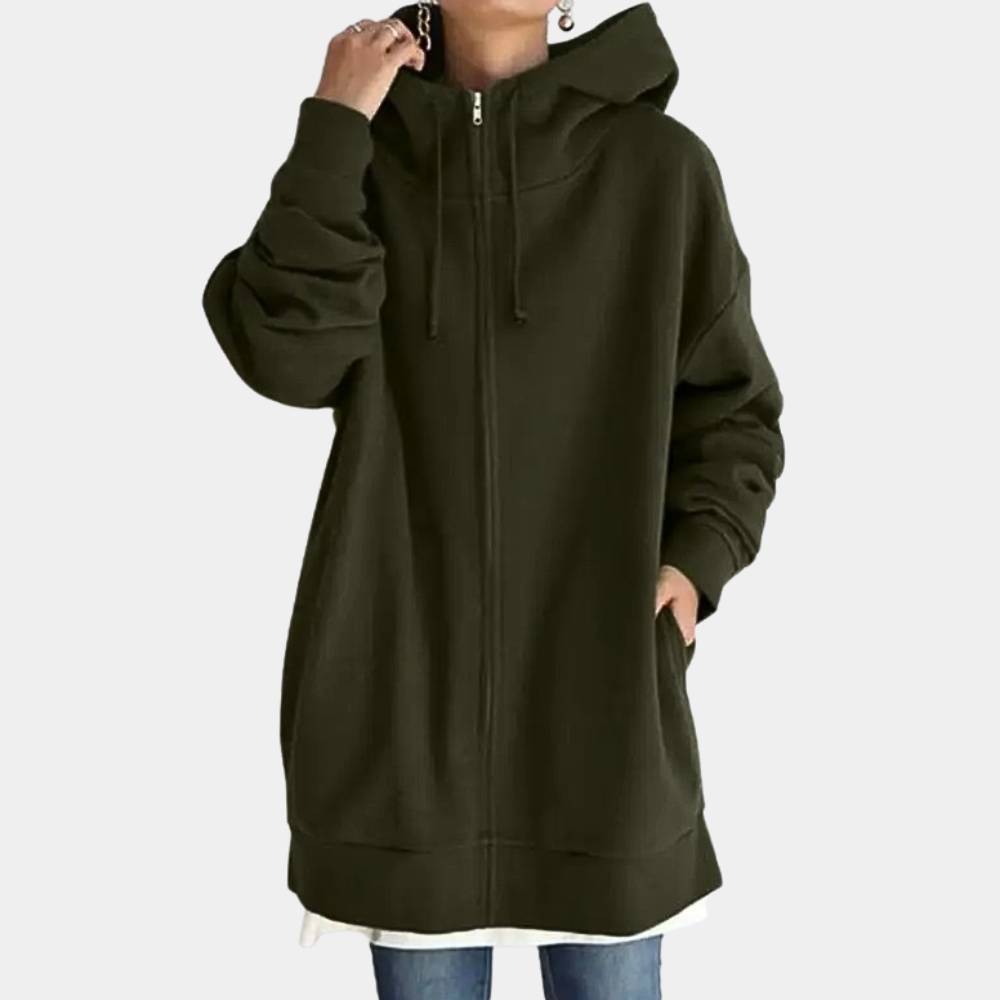 Felpa con zip da donna alla moda: eleganza e comfort in un unico prodotto!