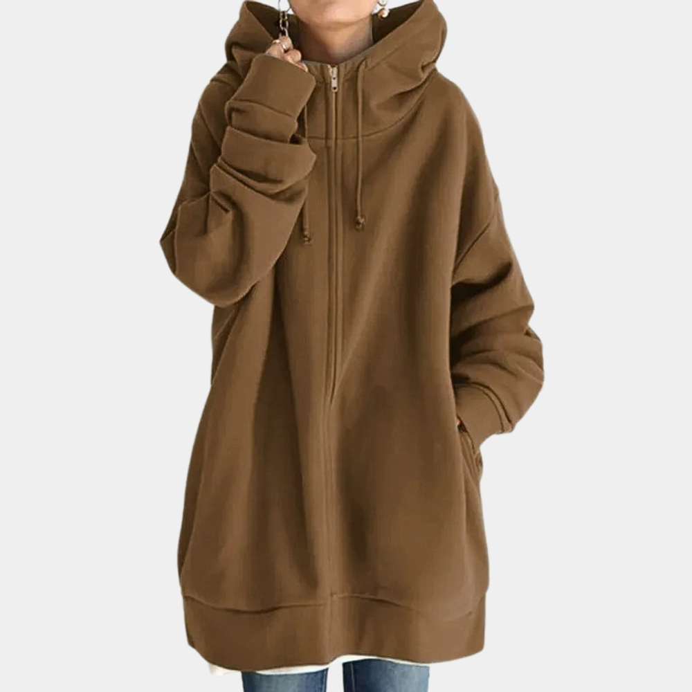 Felpa con zip da donna alla moda: eleganza e comfort in un unico prodotto!