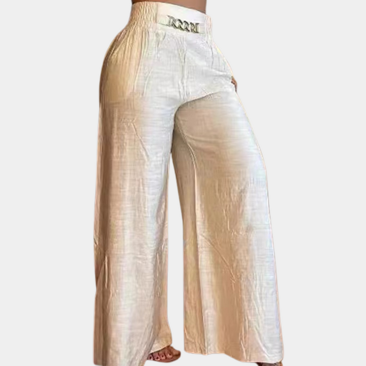 Pantaloni da donna eleganti con gambe larghe di tendenza - un must-have per ogni occasione