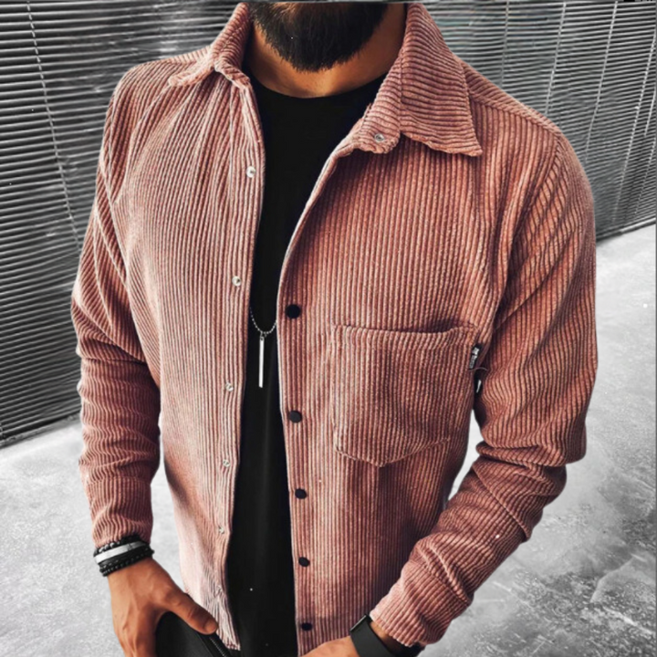 Elegante camicia a maniche lunghe da uomo: una combinazione di comfort e calore eccezionale