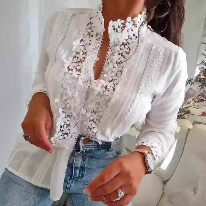 Lily - Camicetta di pizzo da donna elegante e chic