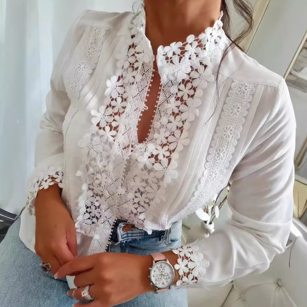 Lily - Camicetta di pizzo da donna elegante e chic