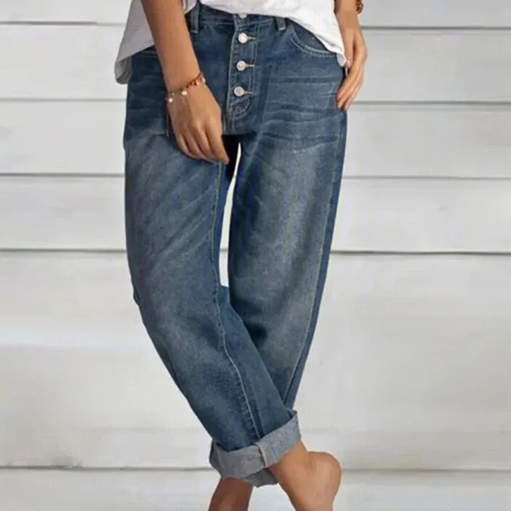 MIHAI - Jeans a vita alta da donna che accentuano il vostro gusto