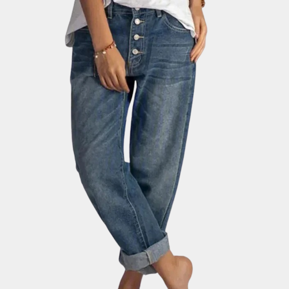 MIHAI - Jeans a vita alta da donna che accentuano il vostro gusto