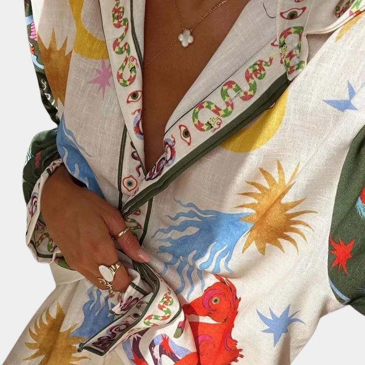 Stela - Elegante set da donna a due pezzi per una donna elegante e sofisticata