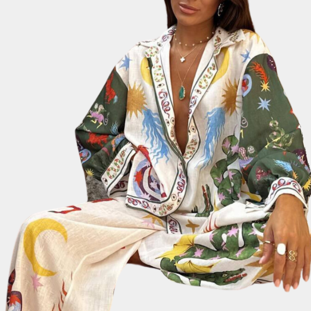 Stela - Elegante set da donna a due pezzi per una donna elegante e sofisticata