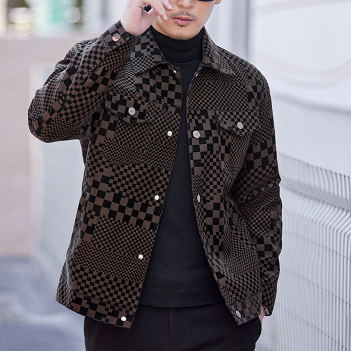 Ghita - Giacca casual button-down da uomo, ideale per l'uso quotidiano, che unisce comfort e design moderno