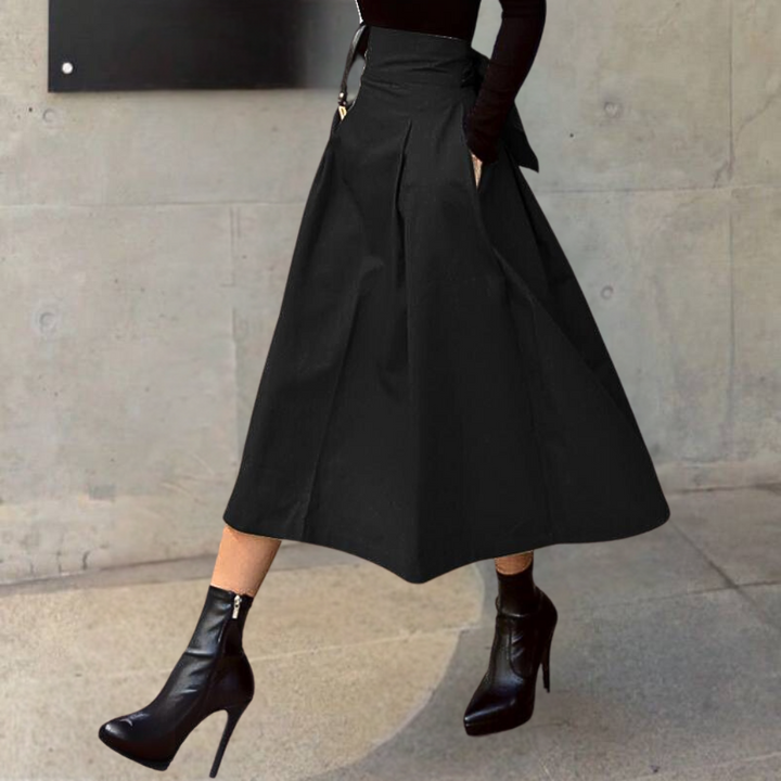 Maricica - Gonna elegante oversize a vita alta per donna