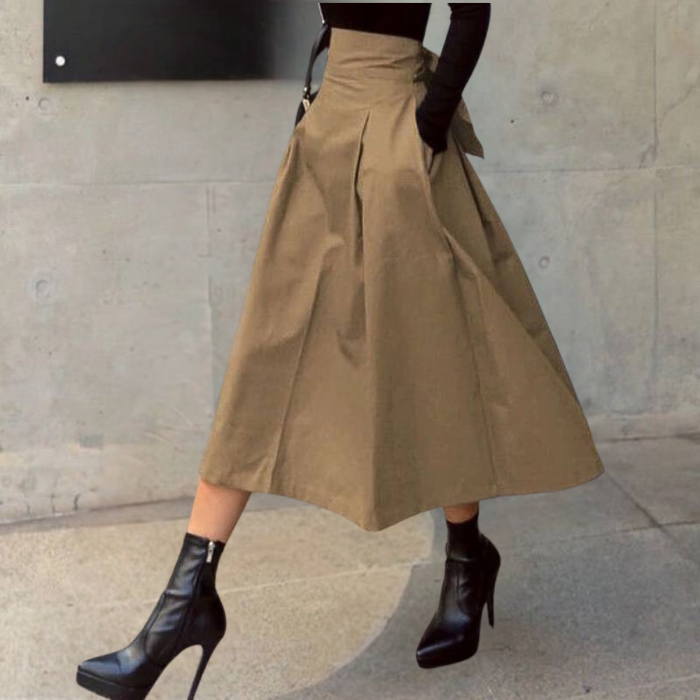 Maricica - Gonna elegante oversize a vita alta per donna
